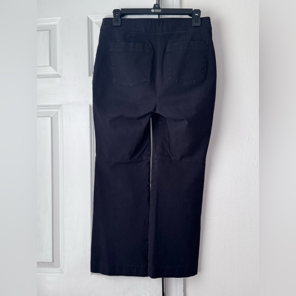 Spanx Wide-legged cropped cotton blend pants size M - Picture 3 of 9